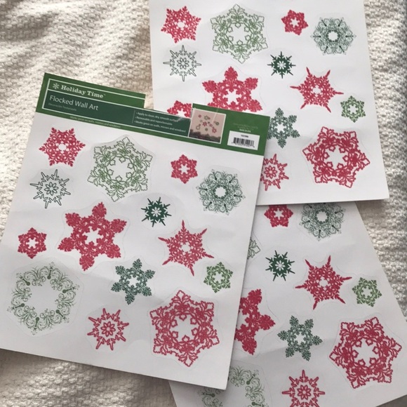 Flocked Decals Snowflake - Picture 2 of 6